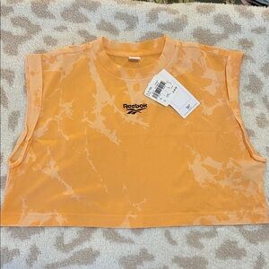 Reebok Orange Tie-Dye Sleeveless Top